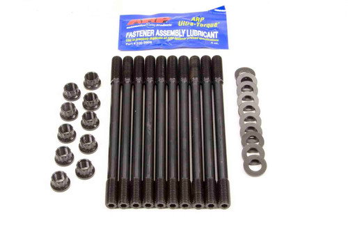Cylinder Head Stud Kit - 12 Point Nuts - Chromoly - Black Oxide - Undercut - Honda B-Series - Kit