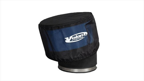 Air Filter Wrap - Pro5 Pre-Filter - Round - 8 in Diameter Round - Top - Volant Logo - Polyester - Black - Volant Pro5 Filters - Each