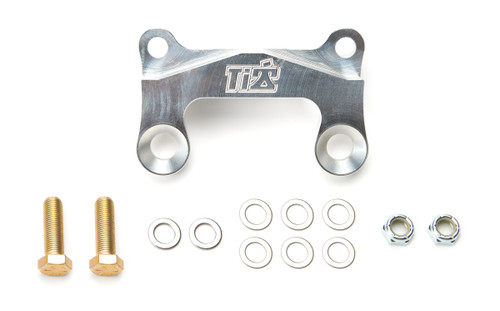 Brake Caliper Bracket - Heavy-Duty - Front - Bolt-On - 11 in Rotor - Aluminum - Clear Anodized - 3-1/4 in Lug Mount Calipers - Each
