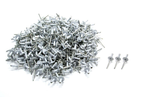 Rivet - Avex Style - 5/8 in Head - 3/16 in Steel Mandrel - 1/2 in Grip Range - Aluminum - White Powder Coat - Set of 500
