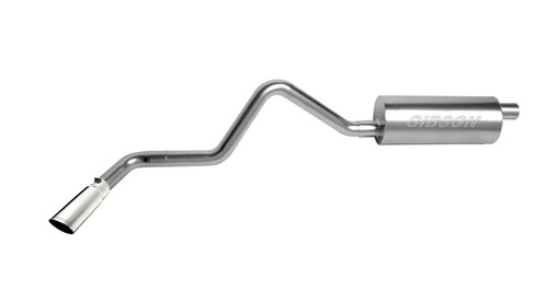 Exhaust System - Single Exhaust - Cat-Back - 2-1/2 in Tailpipe - 3-1/2 in Tips - Stainless - Polished - Toyota T100 1993-98 - Kit