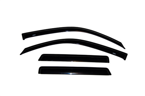 Side Window Visor - Original Ventvisor - Stick-On - Front / Rear - Plastic - Dark Smoke - GM Compact SUV / Isuzu Ascender 2002-09 - Kit