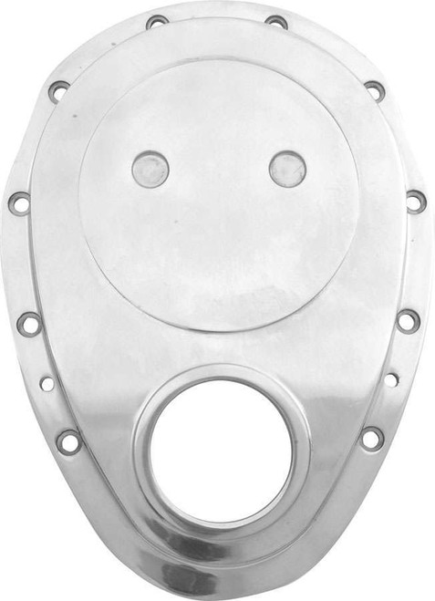Timing Cover - 1-Piece - Aluminum - Polished - Small Block Chevy - Each