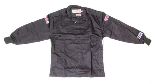 Driving Jacket - GF125 - SFI 3.2A/1 - Single Layer - Fire Retardant Cotton / Pyrovatex - Black - Medium - Each