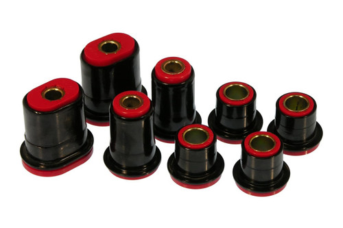 Control Arm Bushing - Front - Polyurethane / Steel - Red / Cadmium - GM A-Body 1966-72 - Kit