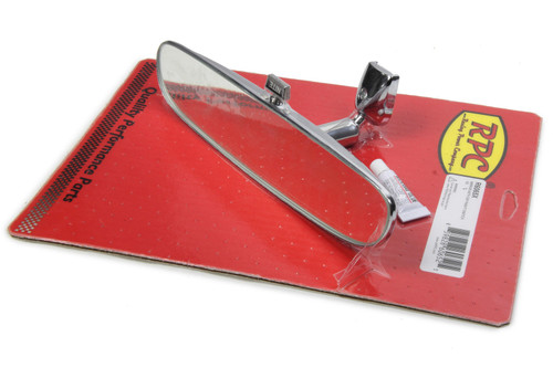 Mirror - Rear View - Rectangle - Windshield Mount - Adhesive Required - Steel - Chrome - Universal - Each Mirror - Rear View - Rectangle - Windshield Mount - Adhesive Required - Steel - Chrome - Universal - Each