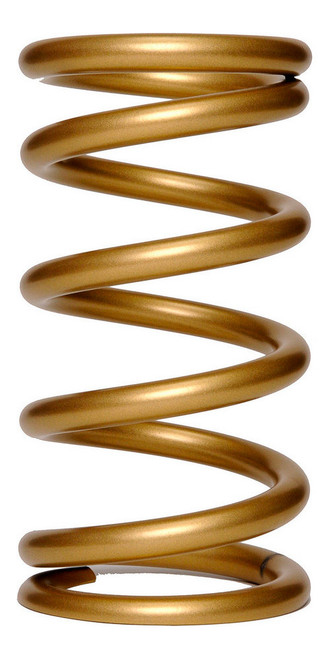 Coil Spring - Conventional - 5 in OD - 9.5 in Length - 625 lb/in Spring Rate - Front - Steel - Gold Powder Coat - Each