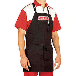 Apron - Speedfit Pockets - Quick Release Latches - Simpson Logo - Polyester Cotton Blend - Black - Each