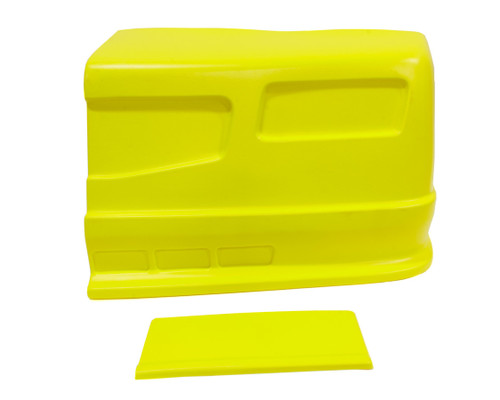 Nose - Dominator SS - Driver Side - Fender Extension Included - Plastic - Yellow - Universal - Street Stock - Kit