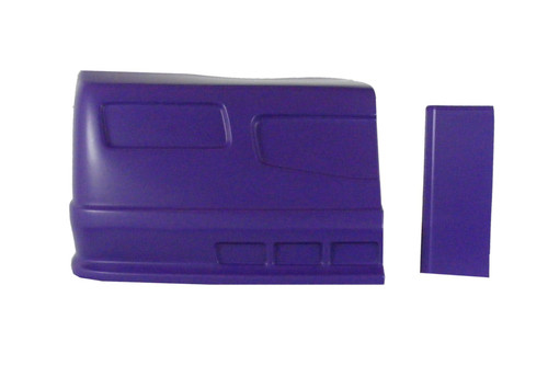 Nose - Dominator SS - Passenger Side - Fender Extension Included - Plastic - Purple - Universal - Street Stock - Kit