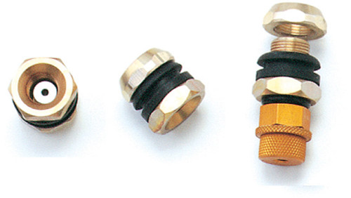Tire Pressure Relief Valve Adapter - 5/8 in - Aluminum - Longacre Tire Pressure Relief Valve to Quick Change - Set of 4