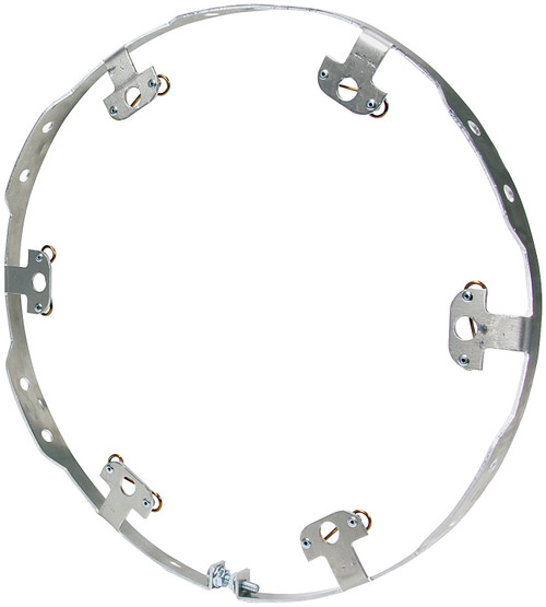 Mud Cover Ring - Flat Style - 6 Quick Release Fasteners - Aluminum - 15 in Wheels - Mud Cover Kit - Each