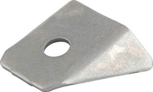 Chassis Tab - Body Brace - Flat - Gusseted - 3/8 in Mounting Hole - 0.085 in Thick - Steel - Natural - Set of 25