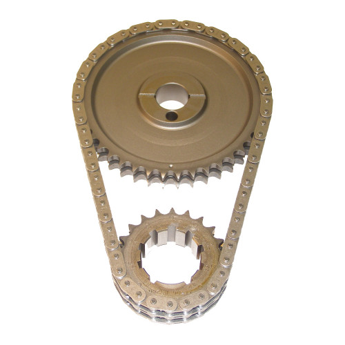 Timing Chain Set - Race Billet True Roller - Double Roller - 9 Keyway Adjustable - Steel - Small Block Ford - Kit