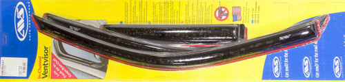 Side Window Visor - In-Channel Ventvisor - Stick-On - Front / Rear - Plastic - Dark Smoke - GM Compact SUV / Isuzu Ascender 2002-09 - Kit