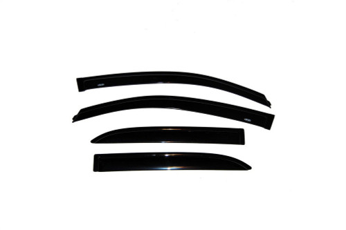 Side Window Visor - Original Ventvisor - Stick-On - Front / Rear - Plastic - Dark Smoke - Chevy Equinox / Pontiac Torrent 2006-09 - Kit