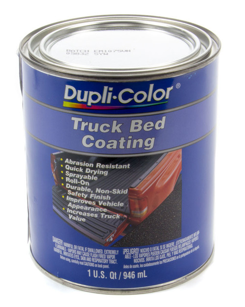 Bedliner - Truck Bed Coating - Rubberized - Black - 1 qt Can - Each