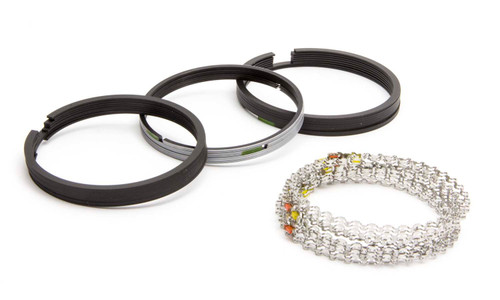 Piston Rings - Speed Pro Claimer Series - 4.030 in Bore - Drop In - 1/16 x 1/16 x 3/16 in Thick - Standard Tension - Cast Iron - Natural - 8-Cylinder - Kit