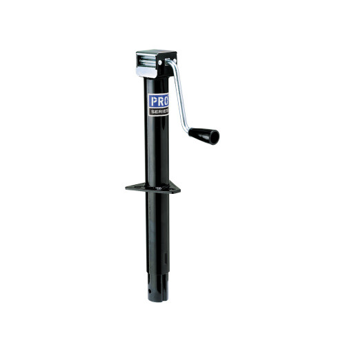 Trailer Jack - Pro Series - Manual - Sidewind - 14 in Of Travel - 2000 lb Capacity - Steel - Black Paint - Each