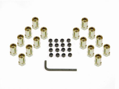 Rocker Arm Nut - 3/8-24 in Thread - 0.603 in Shank Diameter - Steel - Cadmium - Stamped Steel Rockers - Set of 16 Rocker Arm Nut - 3/8-24 in Thread - 0.603 in Shank Diameter - Steel - Cadmium - Stamped Steel Rockers - Set of 16