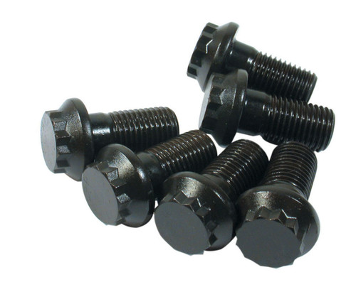 Flywheel Bolt Kit - 7/16-20 in Thread - 0.875 in Long - 12 Point Head - Steel - Black Oxide - Set of 6 Flywheel Bolt Kit - 7/16-20 in Thread - 0.875 in Long - 12 Point Head - Steel - Black Oxide - Set of 6