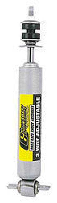 Shock - Drag - Monotube - 12.84 in Compressed / 21.69 in Extended - 1.63 in OD - 3 Way Adjustable - Steel - Gray Paint - Rear - Each