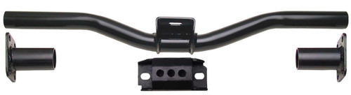 Transmission Crossmember - Bolt-On - 3 in Drop - 26 in to 36 in Frame Rail Width - Rubber Pad - Steel - Black Paint - Each