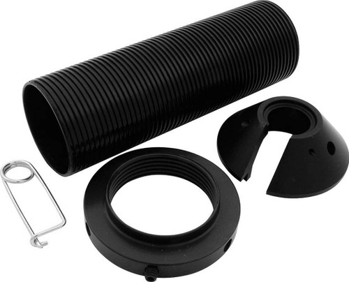 Coil-Over Kit - 2.500 in ID Spring - 2.000 in Smooth Body Shock - 7 in Sleeve - Aluminum - Black Anodized - QA1 Aluminum Shocks - Kit