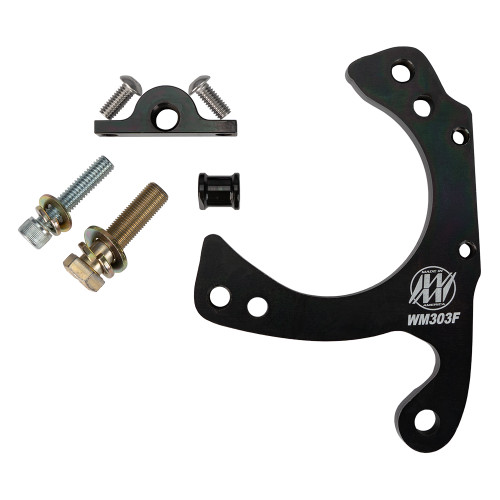 Brake Caliper Bracket - Front - Driver / Passenger Side - Bolt-On - Steel - GM Metric Caliper - Mustang II / Pinto - Each
