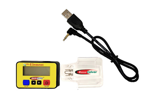 Radio Receiver - Element - Water Resistant - LCD Screen - Rechargeable - Charging Cord / Holster / Pouch - Plastic - Yellow - Each Radio Receiver - Element - Water Resistant - LCD Screen - Rechargeable - Charging Cord / Holster / Pouch - Plastic - Yellow - Each