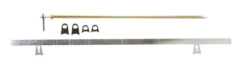 Window Net Installation Kit - Spring Loaded - Hardware Included - Steel - Zinc Oxide - Kit