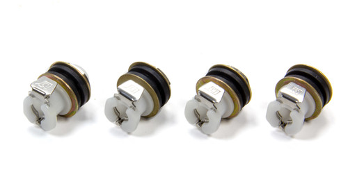 Tire Pressure Relief Valve - 5/8 in Wheel Hole - Plastic - White - Schrader / Tire Pressure Relief Valves - Set of 4