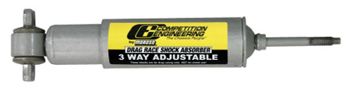 Shock - Drag - Monotube - 12.56 in Compressed / 17.31 in Extended - 2.00 in OD - 3 Way Adjustable - Steel - Gray Paint - Front - Each Shock - Drag - Monotube - 12.56 in Compressed / 17.31 in Extended - 2.00 in OD - 3 Way Adjustable - Steel - Gray Paint - Front - Each