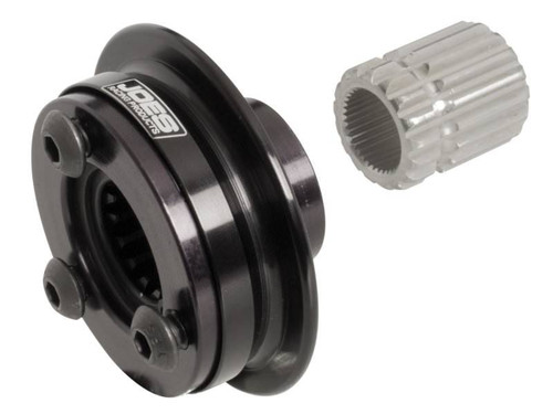 Steering Wheel Quick Release - Pinless - 360 Degree Release - Aluminum - Black Anodized - 3-Bolt Steering Wheel - Quarter Midget / Kart - Kit