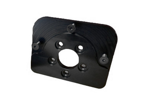 Plate Adapter - Wide 5 to 5 x 5 Bolt Pattern - Aluminum - Black Anodized - Each