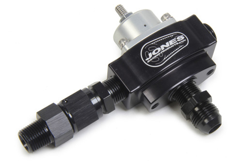Fuel Pressure Regulator - HP Billet - 4.5 to 9 psi - In-Line - 3/8 in NPT Inlet - 3/8 in NPT Outlet - 3/8 in NPT Bypass - 1/8 in NPT Port - Aluminum - Black Anodized - E85 / Gas / Methanol - Each Fuel Pressure Regulator - HP Billet - 4.5 to 9 psi - In-Line - 3/8 in NPT Inlet - 3/8 in NPT Outlet - 3/8 in NPT Bypass - 1/8 in NPT Port - Aluminum - Black Anodized - E85 / Gas / Methanol - Each
