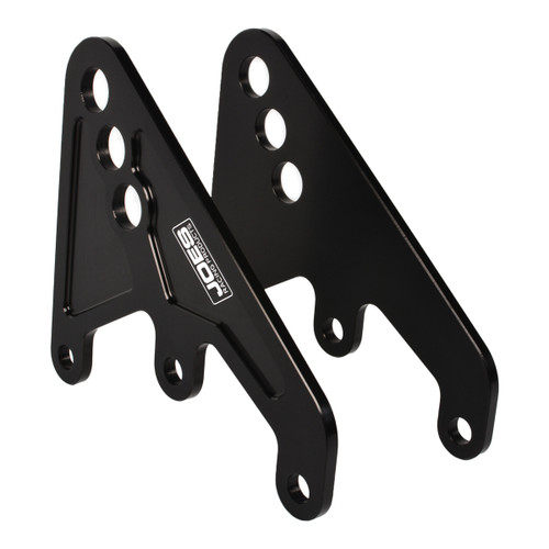 Third Link Bracket - 3 Hole - Aluminum - Black Anodized - Pair