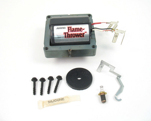 Ignition Coil - Flame Thrower - E-Core - Coil in Cap - 50000V - Black - GM HEI - Each
