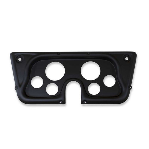 Dash Panel - Gauge Works - Four 2-1/16 in Holes - Two 5 in Holes - Plastic - Black - GM Fullsize SUV / Truck 1967-72 - Each Dash Panel - Gauge Works - Four 2-1/16 in Holes - Two 5 in Holes - Plastic - Black - GM Fullsize SUV / Truck 1967-72 - Each