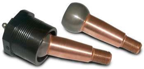 Ball Joint - Precision - Take-A-Part - Greasable - Lower - Screw-In - 1.500 in/ft Taper - 3.82 in Stud - 5/8-18 in Thread - Hardware Included - Steel Cap - Black Oxide - Each