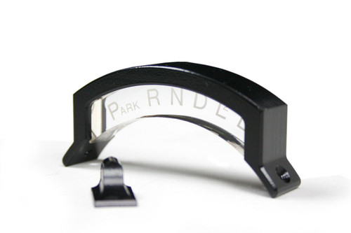 Shift Indicator Gauge - PRND21 - Mechanical - Black Housing - Clear - Plastic - 4 in OD Steering Columns - Kit