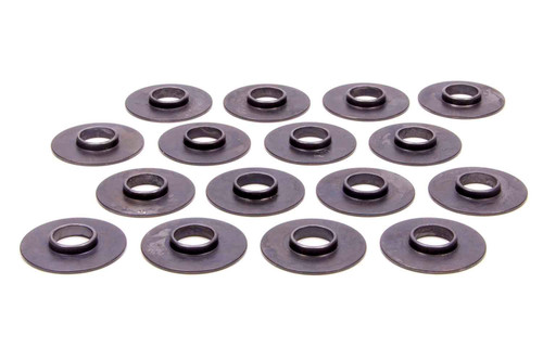 Valve Spring Locator - Inside - 0.060 in Thick - 1.450 in OD - 0.570 in ID - 0.980 in Spring ID - Chromoly - Set of 16