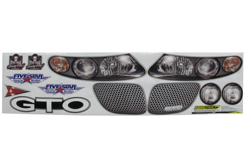 Graphics - Nose - MD3 - Laminated Protective Coating - Pontiac GTO - Dirt Late Model - Kit Graphics - Nose - MD3 - Laminated Protective Coating - Pontiac GTO - Dirt Late Model - Kit