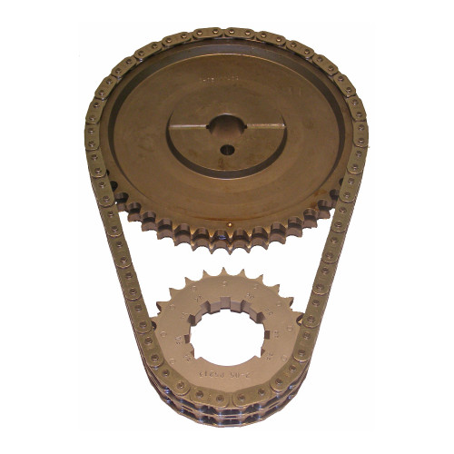 Timing Chain Set - Race Billet True Roller - Double Roller - 9 Keyway Adjustable - Thrust Bearing - Steel - Ford FE-Series - Kit