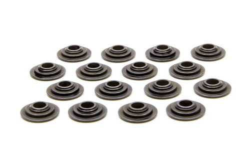 Valve Spring Retainer - 300 Series - 7 Degree - 0.920 in / 0.650 in OD Steps - 1.280 in Dual Spring - Chromoly - GM LS-Series - Set of 16
