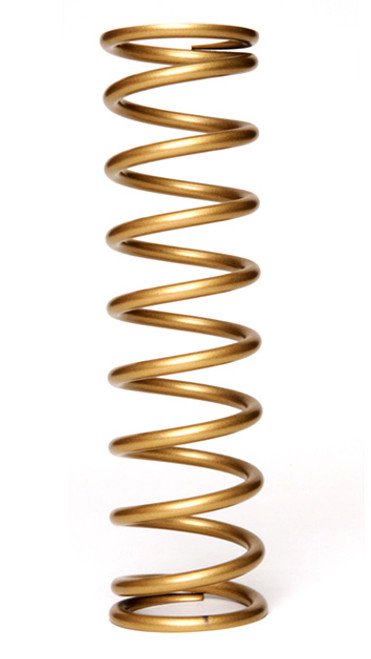 Coil Spring - Coil-Over - 2.25 in ID - 8 in Length - 375 lb/in Spring Rate - Steel - Gold Powder Coat - Each