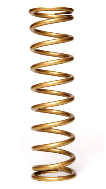 Coil Spring - Coil-Over - 2.25 in ID - 8 in Length - 400 lb/in Spring Rate - Steel - Gold Powder Coat - Each Coil Spring - Coil-Over - 2.25 in ID - 8 in Length - 400 lb/in Spring Rate - Steel - Gold Powder Coat - Each