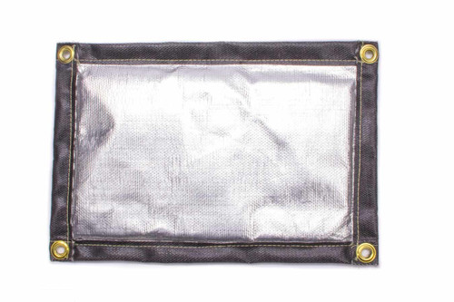 Heat Barrier - 12 x 8 in - 600 Degree Fahrenheit Maximum - Non-Asbestos - Aluminized - Each