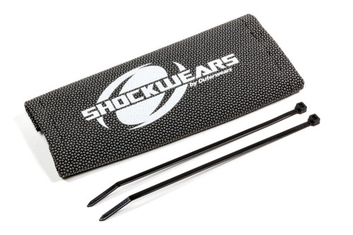 Steering Rack and Pinion Cover - Shockwears - 9 in Long - Polyester - Black - Dirt Late Model - Each