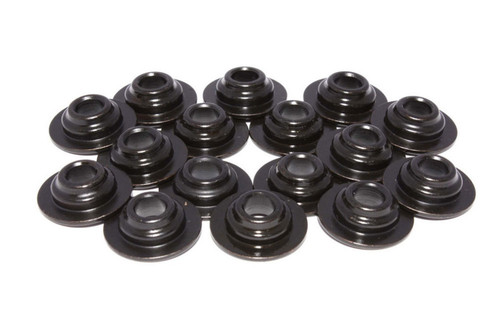 Valve Spring Retainer - 7 Degree - 0.630 in OD Step - 0.959 in Single Spring - Chromoly - Black Oxide - Ford Modular - Set of 16 Valve Spring Retainer - 7 Degree - 0.630 in OD Step - 0.959 in Single Spring - Chromoly - Black Oxide - Ford Modular - Set of 16